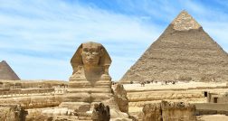 Giza Pyramids And Sphinx in Cairo, Egypt